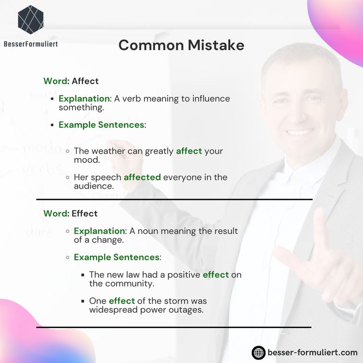 Common Mistakes - Infosheet